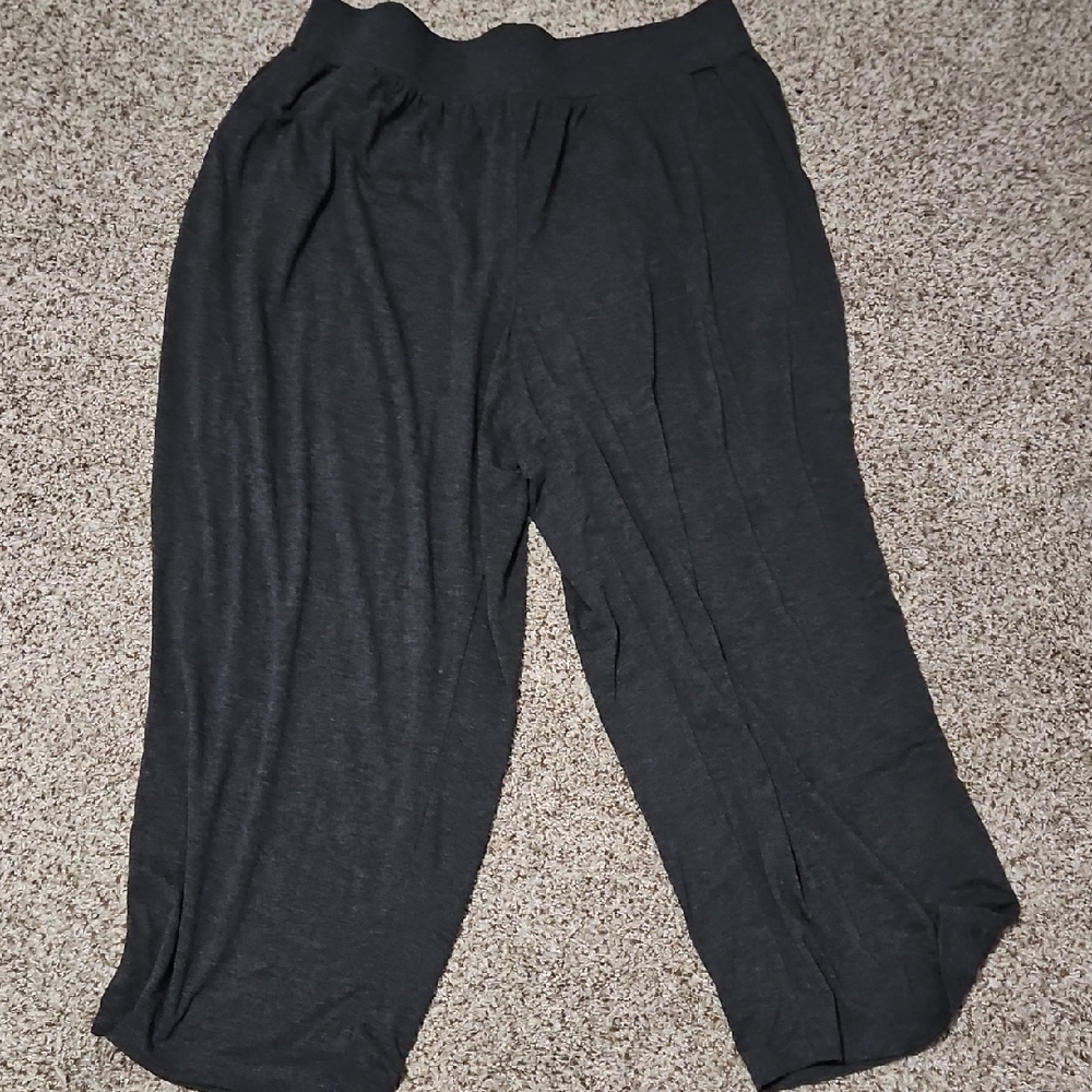 Charcoal Gray Grey Wide-Leg Pants Size 22-24